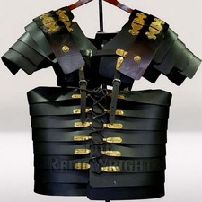 Roman Lorica Segmentata Leather Armor Reenactment, Cosplay gifts, Sca/ Larping