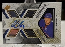OSCAR LINDBERG 2015-16 Upper Deck SPx ROOKIE Autograph