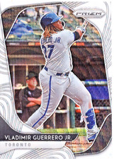 VLADIMIR GUERRERO JR. 2020 PANINI PRIZM WHITE WAVE REFRACTOR & BRILLIANCE INSERT