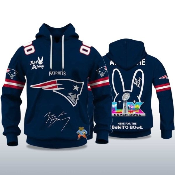 Patriots Bad Bunny Bowl LX 2026 Hoodie | eBay