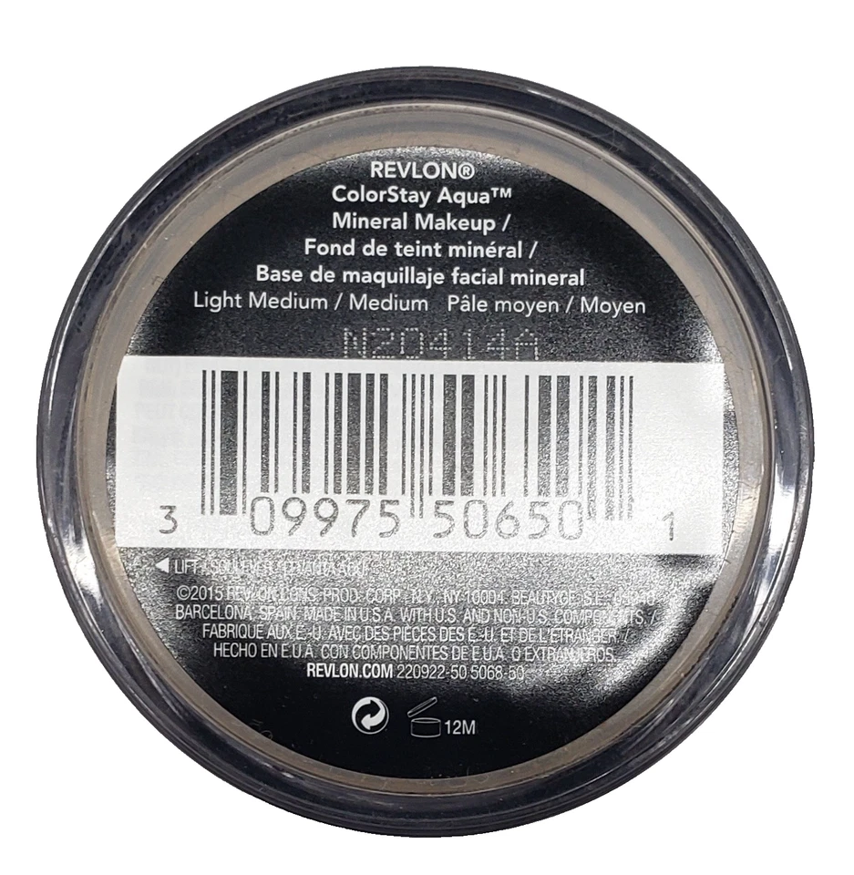 NEW Revlon Colorstay Aqua Mineral Makeup-050 LIGHT MEDIUM/MEDIUM - Image 2 of 2
