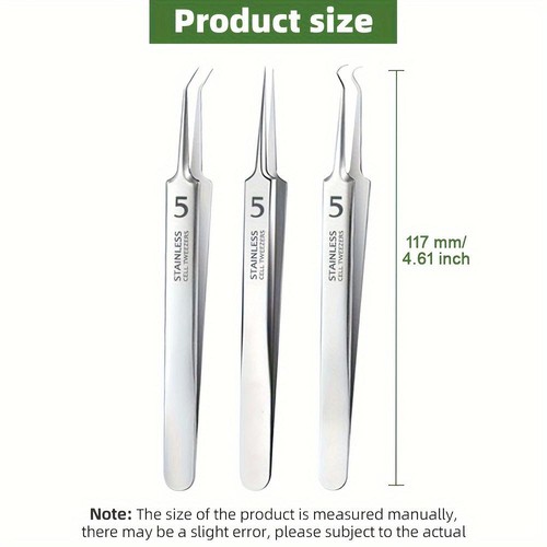 German No.5 Ultra-fine Acne Tweezers – Blackhead & Pimple Removal Tool - Picture 19 of 24