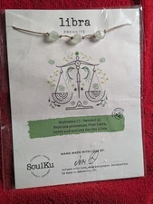 Soulku Libra Prehinite Pendant Necklace Natural Stone