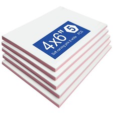 5 Pack Rubber Carving Block 4" x 6" Easy Cut Lino Blocks Soft Linoleum Block ...