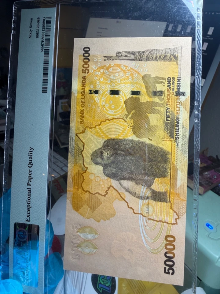 UGANDA 50000 Shillings, PMG 67 Graded 2013 Banknote, East African Currency - Image 2 of 4
