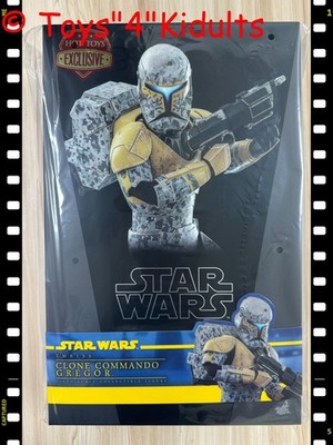   Hot Toys TMS155 Star Wars The Clone Wars Clone Commando Gregor 1/6 Figure NEW