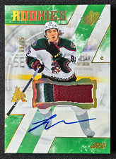 2023-24 SPx LOGAN COOLEY ROOKIE AUTO PATCH /25 GREEN SPECTRUM 3-CLR KACHINA RC