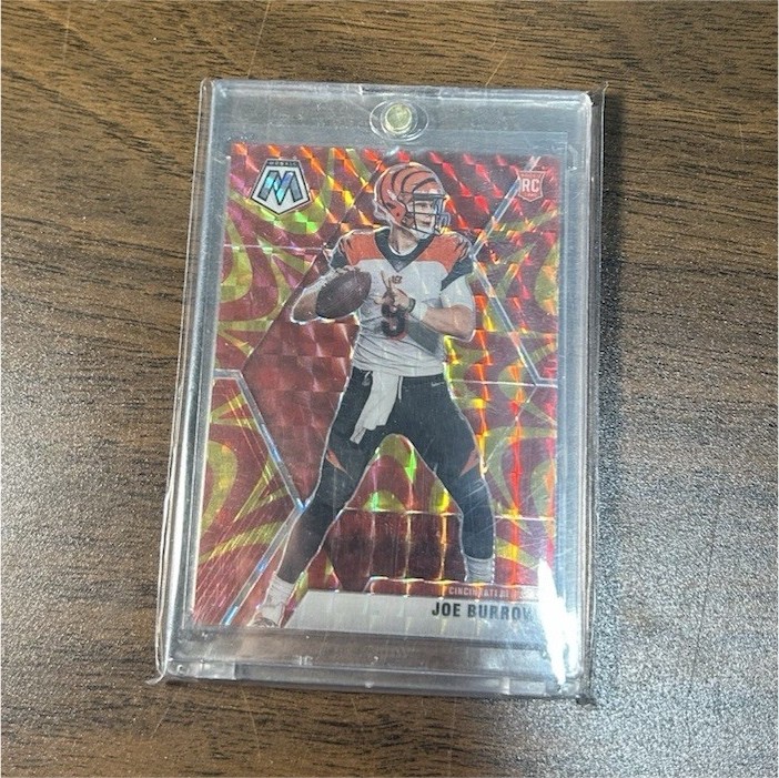 Panini 2020 Mosaic Orange Reactive Joe Burrow Rookie #201 Bengals Football Card