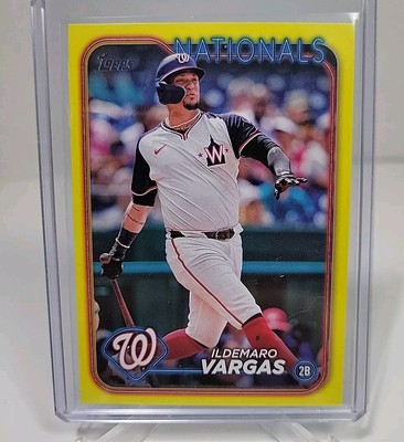 2024 Topps Update Series Ildemaro Vargas Yellow #US30 Washington Nationals MLB 