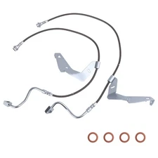 Front Stainless Steel Brake Lines for Ford F-250 F-350 4WD 2008-2016 fit 4-6"