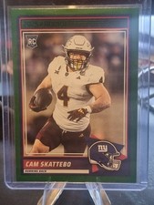 2025 Panini Score Cam Skattebo Rookie Card Green Parallel New York Giants #1 RC
