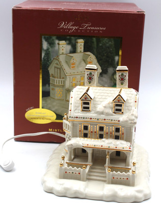 Vtg Lenox Village Treasures Collection Mistletoe Park Series Victorian House