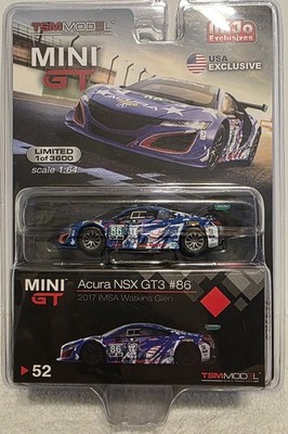 MINI GT Acura NSX GT3 #86 'Uncle Sam' IMSA Watkins Glen 2017 1:64