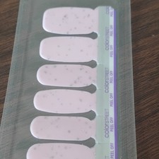 Color Street Pink Glitter Peel Off Oval Artif...