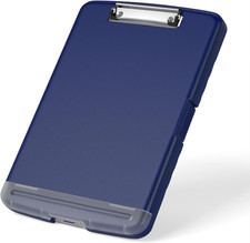 Plastic Clipboard with Storage, 8.5 X 11 High Capacity Folio Nursing Case with P