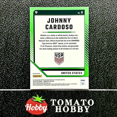 PANINI DONRUSS FIFA 2024-25 JOHNNY CARDOSO Argyle REFRACTOR ÓPTICO EE. UU. - Imagen 2 de 2