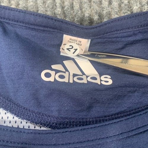 Adidas Utah Jazz Jersey Mens 3XL Blue Striped NBA Basketball Team Issued Andris - Picture 3 of 15