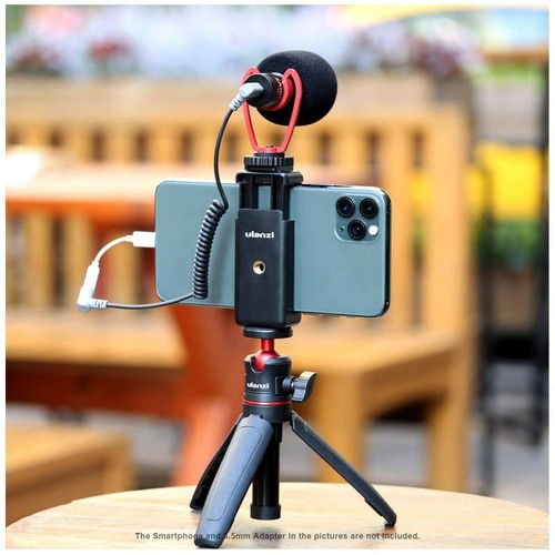 Support de trépied de téléphone avec support de microphone à chaussures froides pour trépied VlogTripod - Photo 6 sur 9