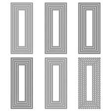 Nesting Slimline Metal Cutting Dies Stencil Card Making Scrapbooking Paper Craft