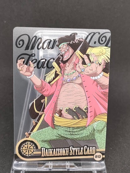 Marshall D. Teach 013 ONE PIECE Daikaizoku Style Card MORINAGA