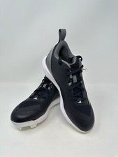 adidas Kid's Adizero Instinct TP Cleats - US:2.5, Black/Grey, J3(B641T)