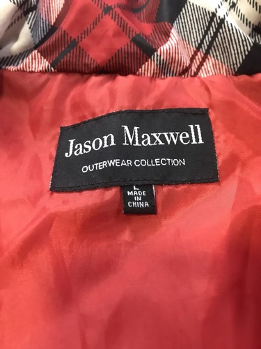 Jason Maxwell Woman’s Vest Ruby Plaid Outdoor Collection Size large Puffer Red - Picture 2 of 8