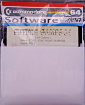 COMMODORE 64/128 -- FUTURE GAMES 64 (COMMODORE - 2 DISKS)