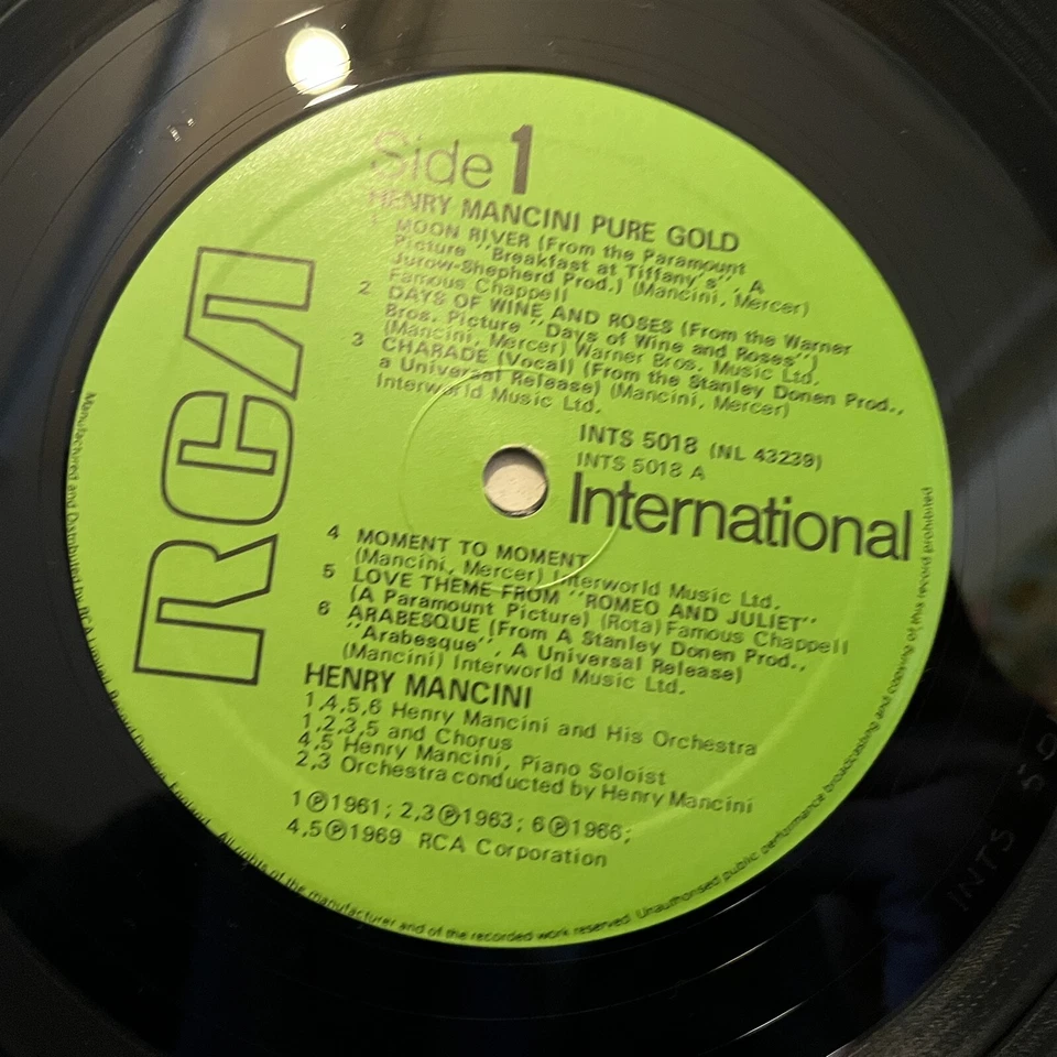 [JAZZ]~EXC LP~HENRY MANCINI~Pure Gold~[1980~RCA~Issue]~UK Import~ - Image 4 of 4