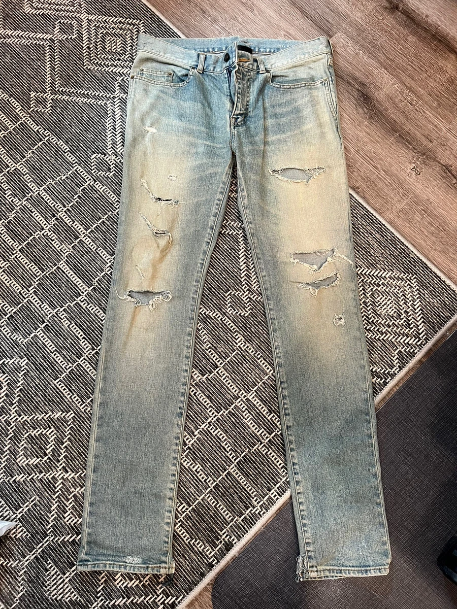 Saint Laurent crash denim