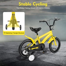 14 inch Kids Bike Boys Girls Safe Bicycle Children Cycle with Training Wheels