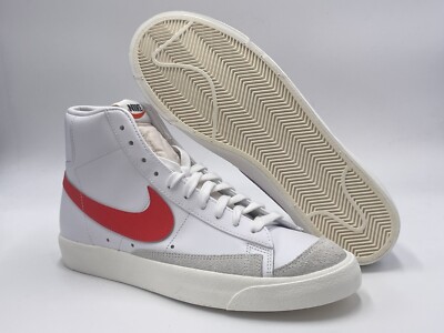 NIKE W BLAZER MID '77 WHITE/HABANERO RED-SAIL [CZ1055 101] US WMN SZ 10.5