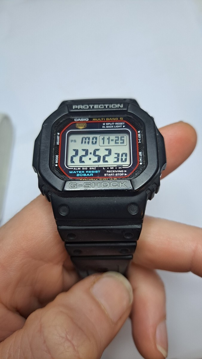 Gents Casio G-SHOCK WaveCeptor Tough Solar GW-M5600 - 200m | eBay UK