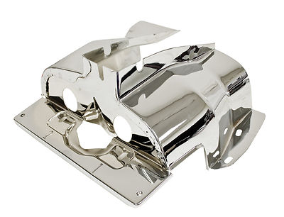 EMPI 9063 VW Bug Engine Dual Port Cylinder Head Shroud Tin Chrome