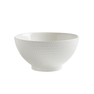 Maxwell & Williams Diamonds Schale Rund Schüssel Servierschale Weiß Ø 18 cm