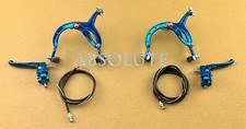 BLUE OLD SCHOOL BMX BIKE MX BRAKE CALIPER, CABLE&LEVER VINTAGE CRUISER BICYCLE