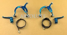 AltaLine BMX Brake FRONT & REAR Alloy BLUE Bike Bicycle BRAKE SET.