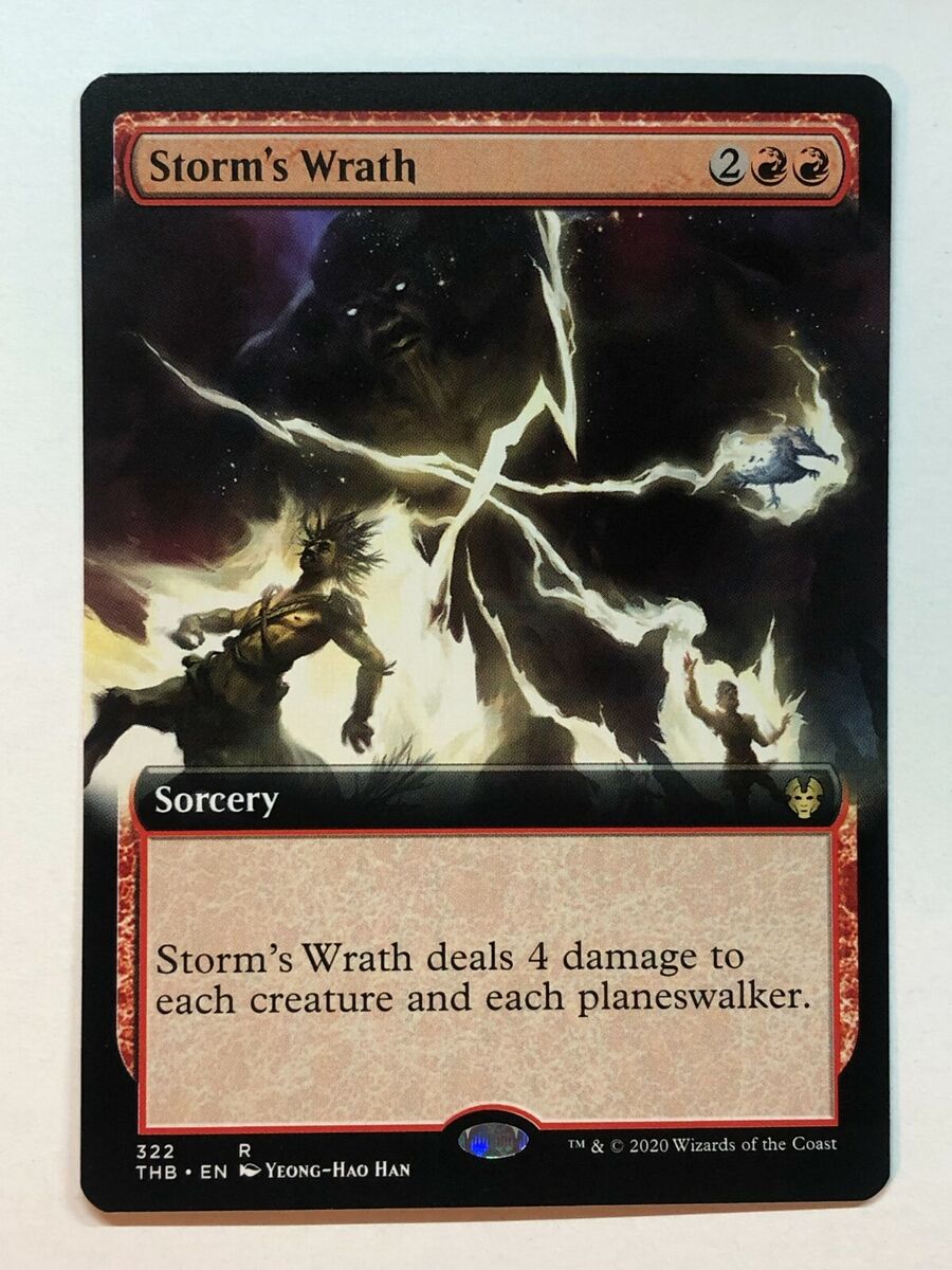Storm's Wrath 2x FOIL THB MTG Theros Beyond Death Rare MINT red Storm's Wrath 2x FOIL THB MTG Theros Beyond Death Rare MINT red