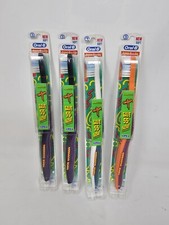 4x Oral-B gripper vintage kids Toothbrush soft bristle deadstock colors lot of 4