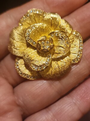 VINTAGE CHIRSTIAN DIOR FLOWER BROCH/PIN | eBay