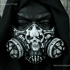 CYBERPUNK STEAMPUNK MOTORCYCLE MASK AIRSOFT PAINTBALL BB GUN RIDING HELMET D550