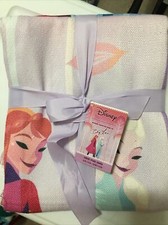 Disney Frozen Blanket Throw 50" x 70" Frozen by Brittney Lee Anna Elsa Colorful