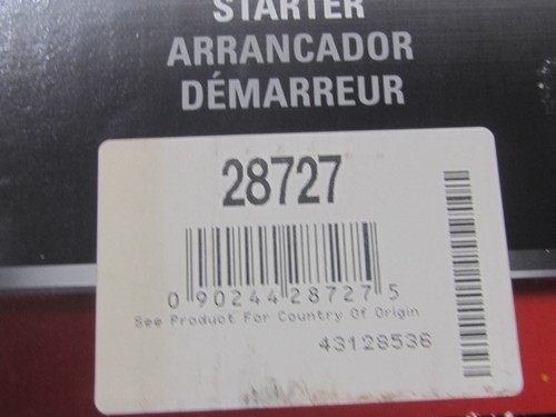 REMY REMANUFACTURED STARTER 28727 - Picture 2 of 8