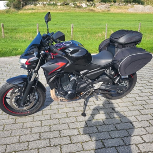 Borsa laterale per moto borsa da sella borsa bagaglio impermeabile nera universale - Foto 8 di 15