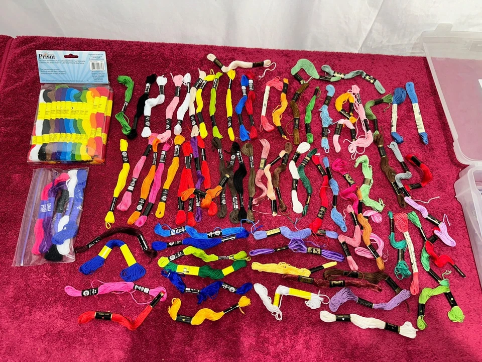 Over 100 Skeins 6 Strand Floss Thread Embroidery Threads - Many Colors - Image 2 of 4