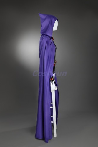 New Teen Titans Costume Raven Rachel Roth cosplay Suit fullset - Picture 6 of 15
