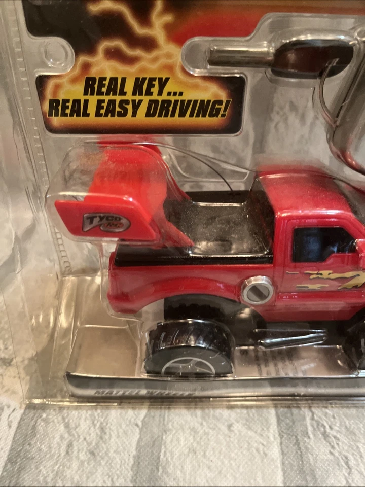 🚗 Vintage 1999 Tyco Mattel Wheels Key Start Radio Control 27mhz Red Truck ~ NEW - Image 2 of 4