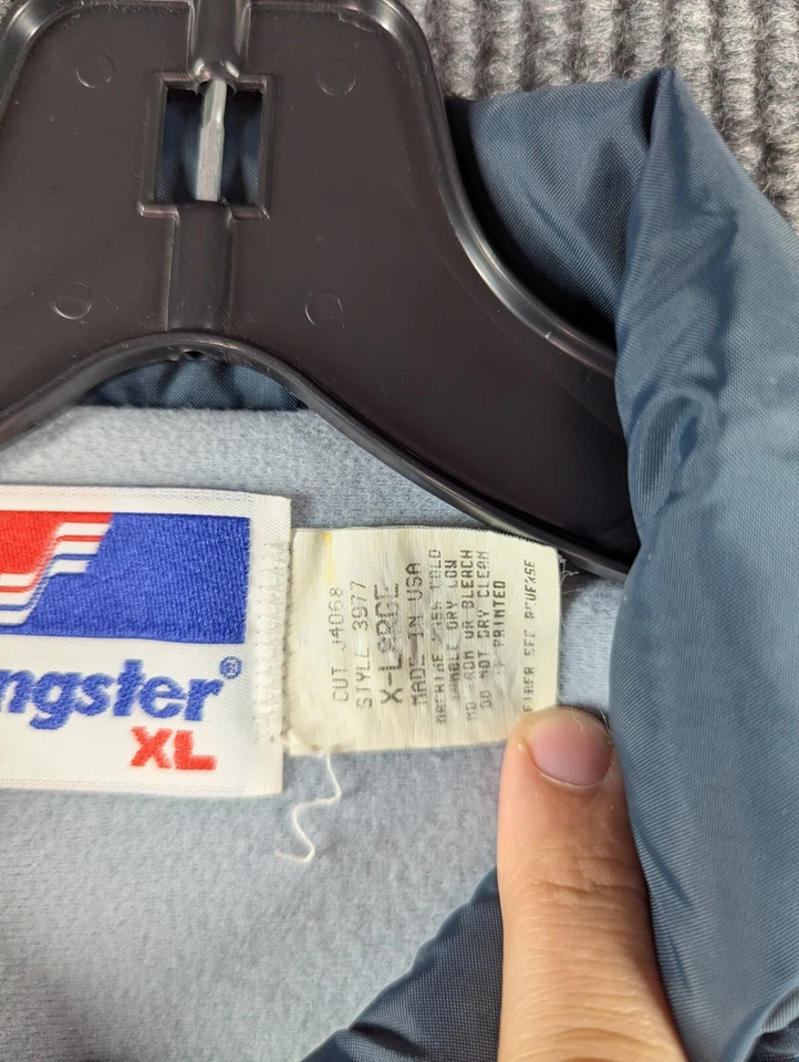 Chaqueta cortavientos a presión de colección Auburn Tigers para hombre XL gris Swingster hecha en EE. UU. Foto 4 de 4