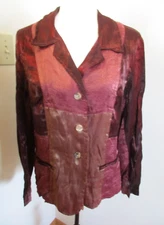 Glam Citron Santa Monica Rayon Blazer Top M Lightweight Medium