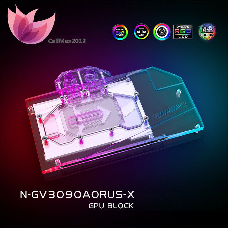 GPU Water Block For GIGABYTE Aorus RTX 3080 3080Ti 3090 Master 10G