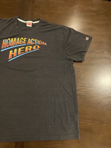 Homage Action Hero T Shirt Mens XXXL 3XL Excellent Soft Dark Gray - Bild 2 von 9